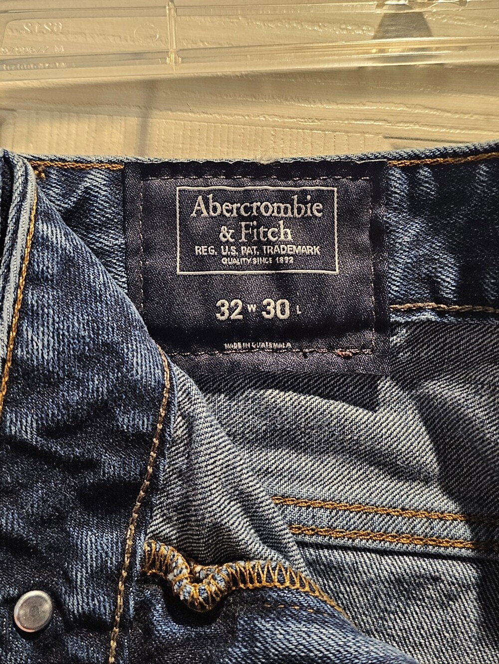 Abercrombie & Fitch Men’s Dark Blue Slim Jeans